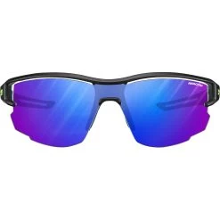 JULBO Aero Reactiv 1-3 High Contrast - Sonnenbrille -Das Geheimnis der Outdoor-Bekleidung. julbo aero reactiv 1 3 high contrast sonnenbrille matt schwarz blau jb j483 3422 6